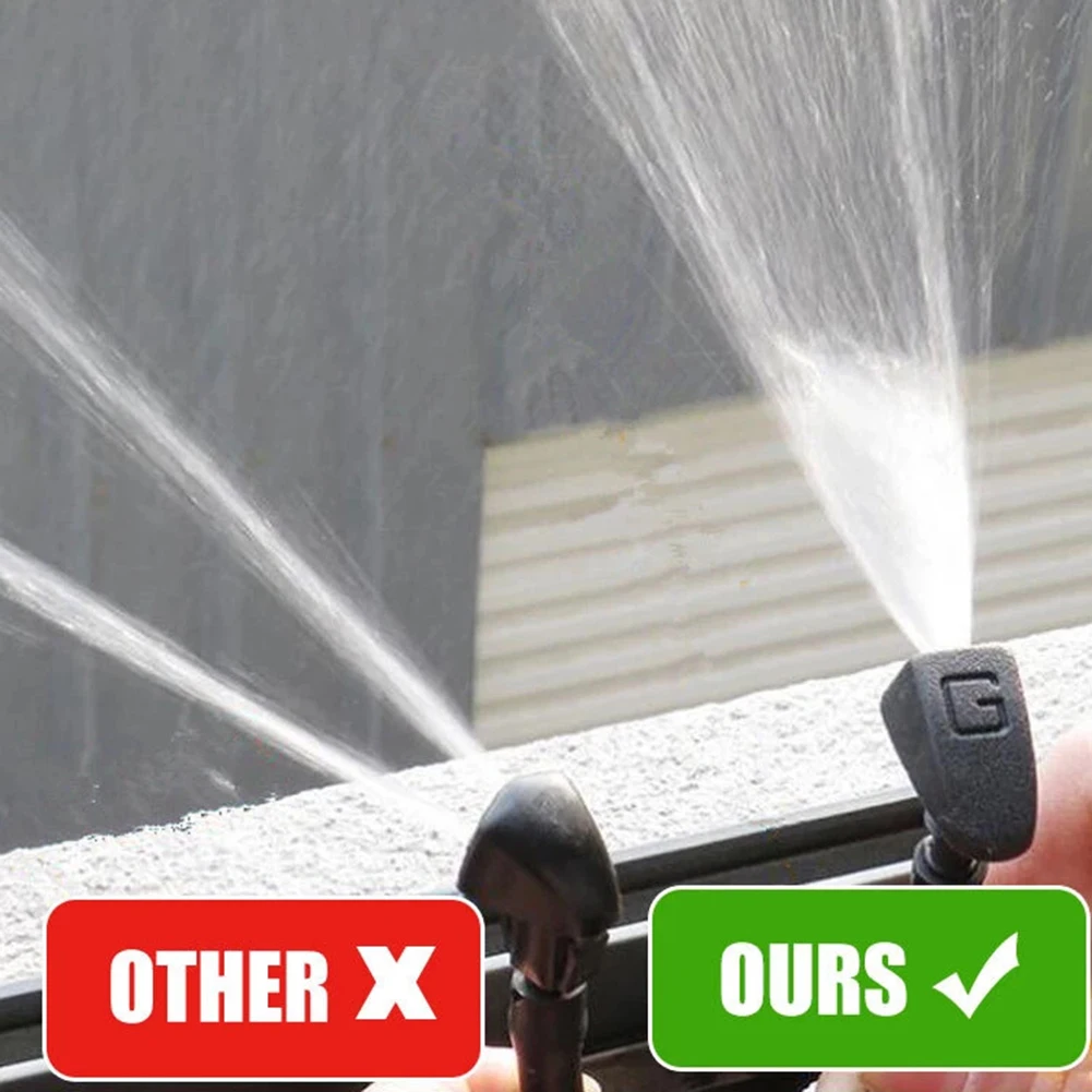 2PCS Car Front Hood Wiper Nozzle Spray Kit 360 Degree Adjustable Sprinkler Fan Nozzle Cover Windshield Washer Spray Nozzle