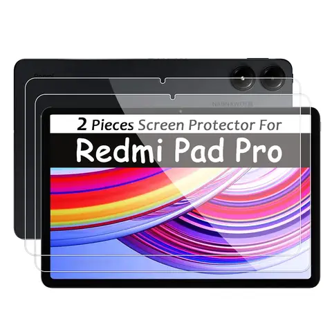 Xiaomi Redmi Pad Pro 2024 12.1 인치 버블 프리 태블릿 필름 용 2 조각 HD 스크래치 방지 화면 보호기 강화 유리