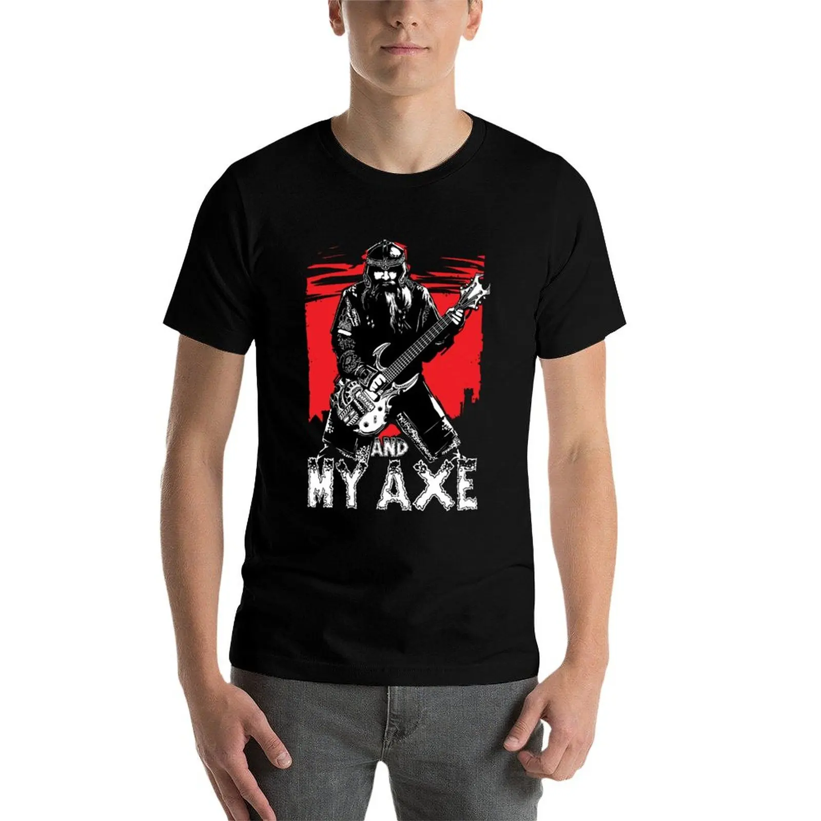 

Gimli and My Axe Heavy Metal T-Shirt t shirts for man pack cotton cotton t shirt pack funny t shirts dark humor T-Shirt