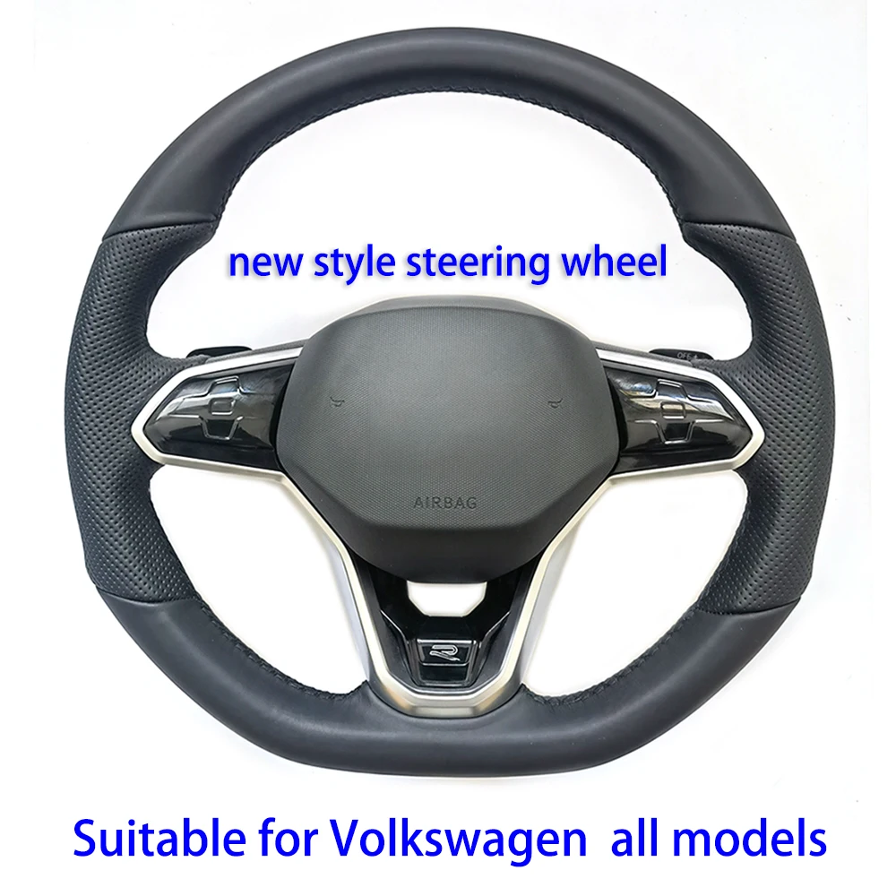 LCD touch multifunctional leather steering wheel modification suitable for Volkswagen Golf Jetta Tiguan Passat Arteon