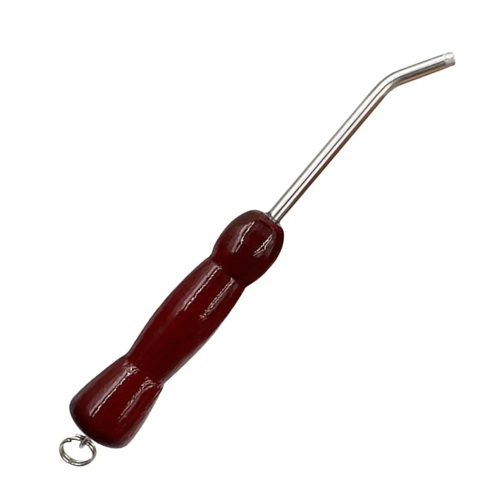 Hook Adjuster Tool Fishhook Repair Tool Premium Stainless Steel Fishhook Adjuster with Wooden Handle for Squid for Repairing