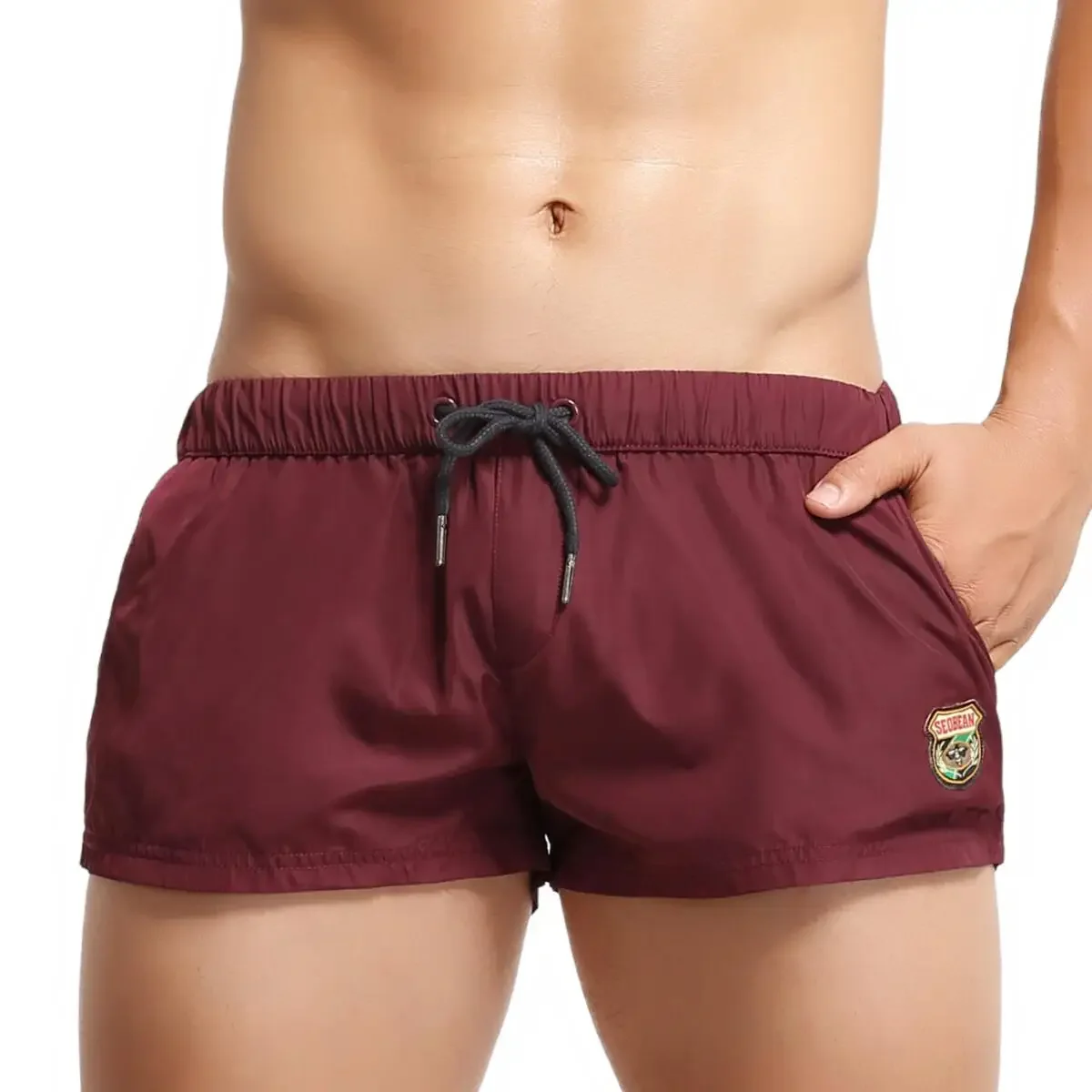 

Men's Summer Beach Shorts Swimwear Trunks Board Short Pants Male Gym Shorts Swim Surf Fitness Quick Dry Shorts