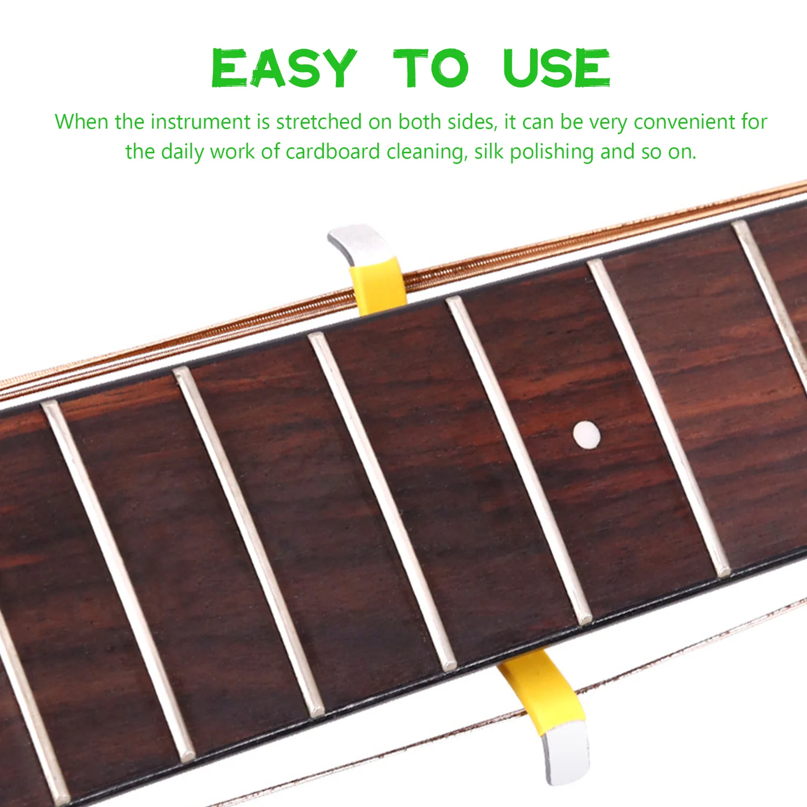 

2Pcs Guitar String Spreaders Professional Guitar Maintenance Tools for Fretboard Cleaning Filing Polishing Acoustic Electric