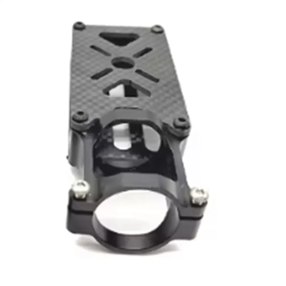 Base de montaje multimotor aleación de aluminio D25mm tubo de carbono adecuado negro