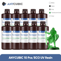 10KG ANYCUBIC ECO UV Resin For LCD 3D Printer Low Odor Liquid 3D Printing Material Without Nasty Chemicals Plant Based UV Resin