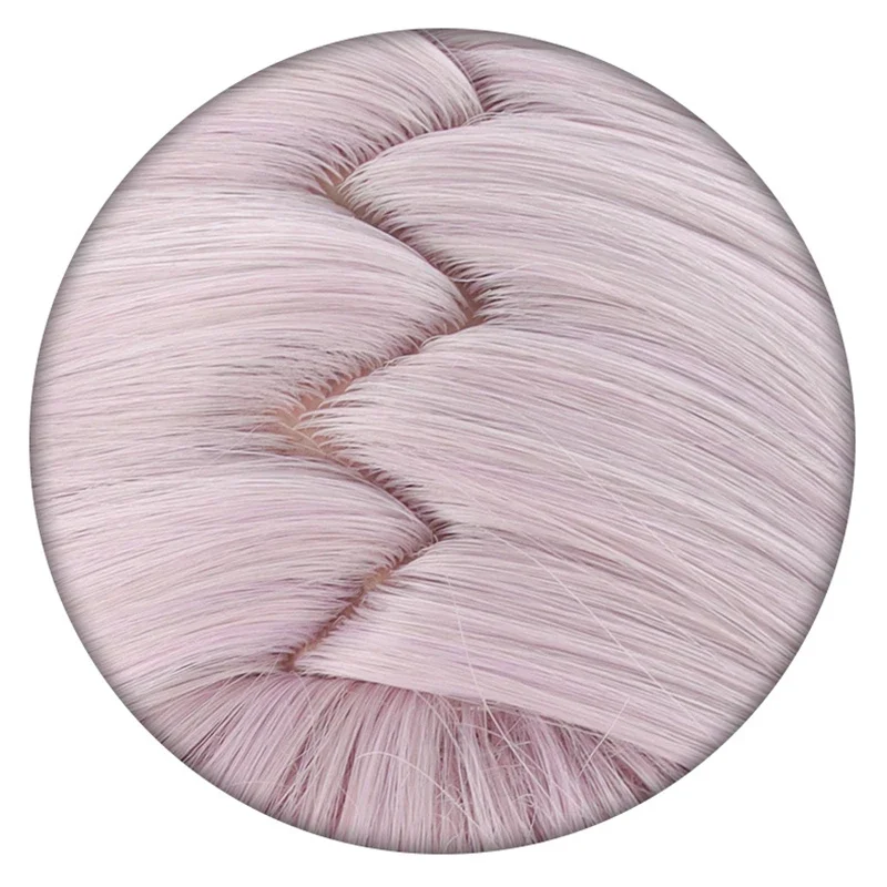 Anime Roep van de Nacht Nazuna Nanakusa ‌   Cosplay Pruik Roze Vlecht Haar Yofukashi no Uta Hittebestendige Synthetische Pruiken Halloween