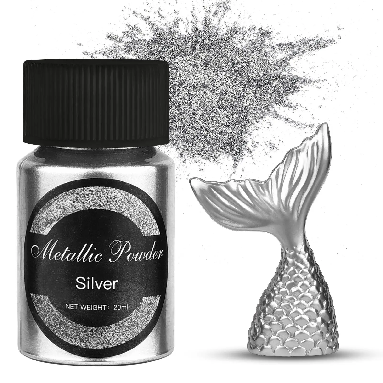 20ml Gold Silver Glitter Powder Gold Silver Color Pigment Pearlescent Pearl Pigment Dye UV Resin Epoxy Jewelry Making