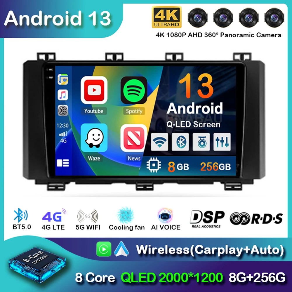 

Android 13 Carplay Auto Car Radio For Seat Ateca Cupra 2016-2021 WIFI+4G Multimedia Video Player Navigation GPS 2 din DVD Stereo