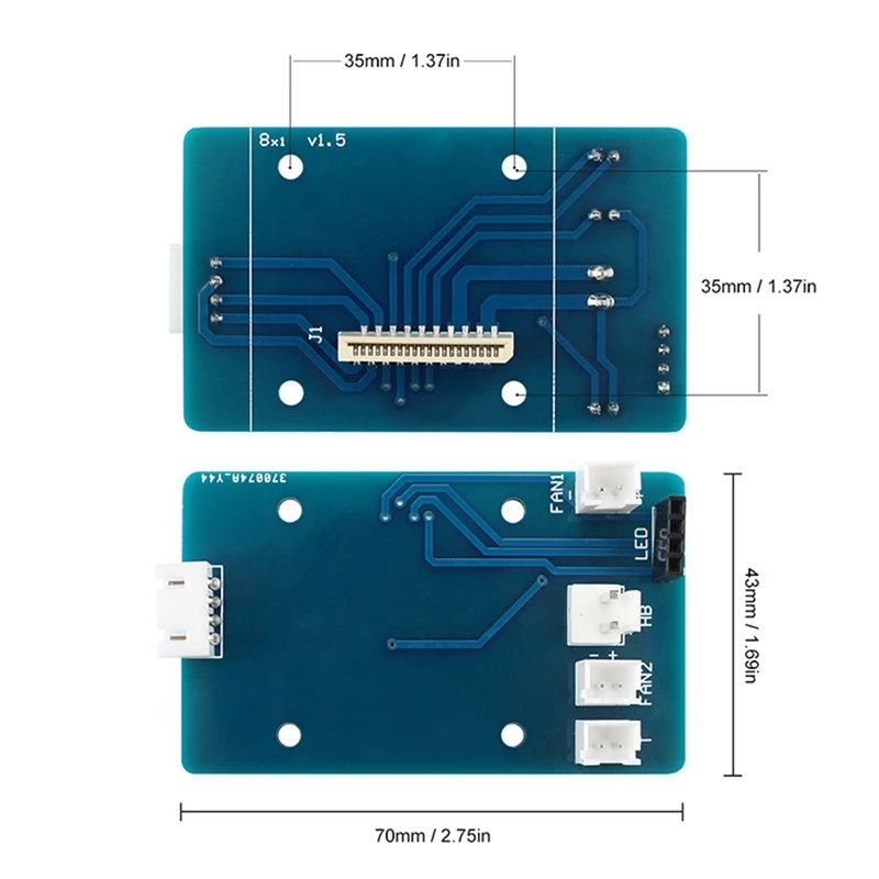 Placa adaptadora PCB de extremo caliente y Kit de Cable de 20 pines, accesorios de impresora 3D, piezas para Artillery Sidewinder X1