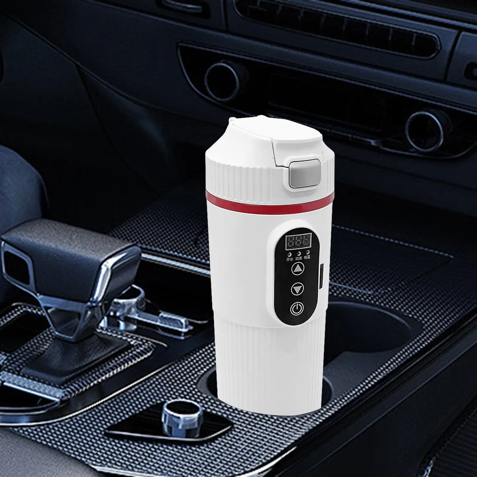 

12V 24V Car Electric Water Kettle DC Powered Stainless Steel 8.6x2.8inch Tea Coffee Kettle for Business Man Multifunctional