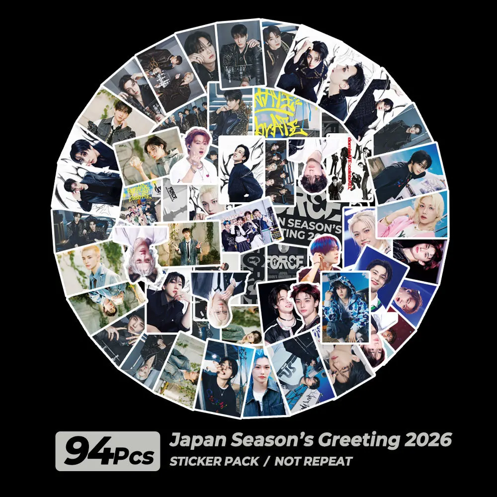 

Straykids 94 new Korean Wave boy group SKoo star peripheral big head stickers DIY ORCE graffiti stickers