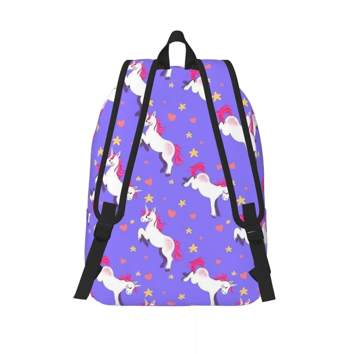 Mochila pequena do unicórnio para crianças, mochila da escola estudantil mochila de lona pônei bonito mágico, jardim de infância, menino, menina