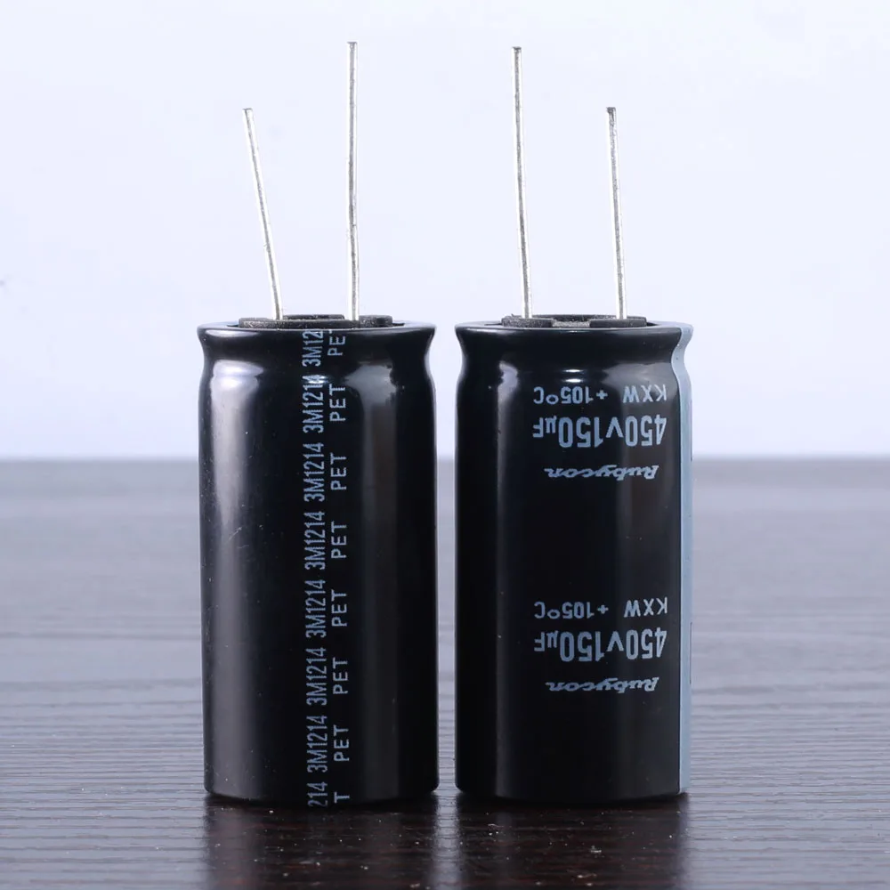2pcs RUBYCON KXW 150uf 450v 150mfd Capacitor -40~105℃ 18*45mm