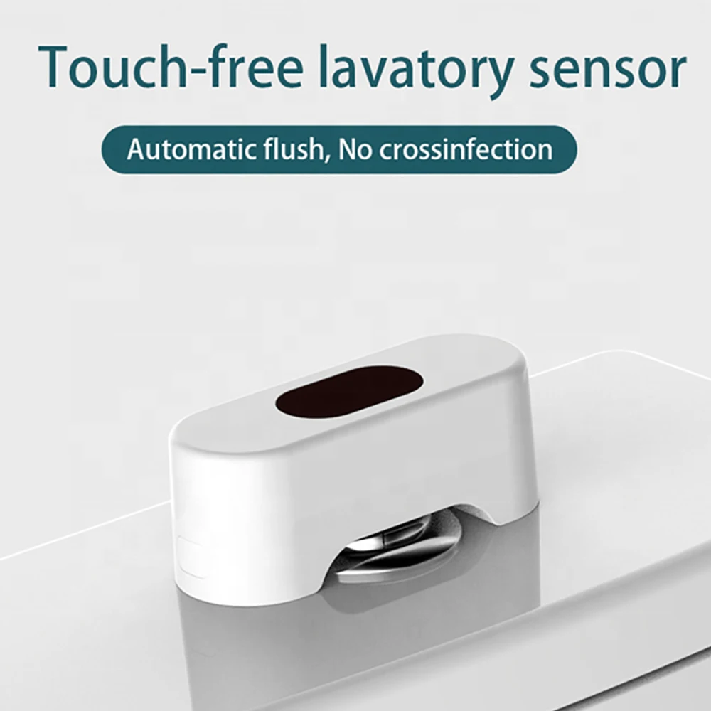 Hands Free Public Touchless Infrared Auto Flush Toilet Sensor Flushometer Button