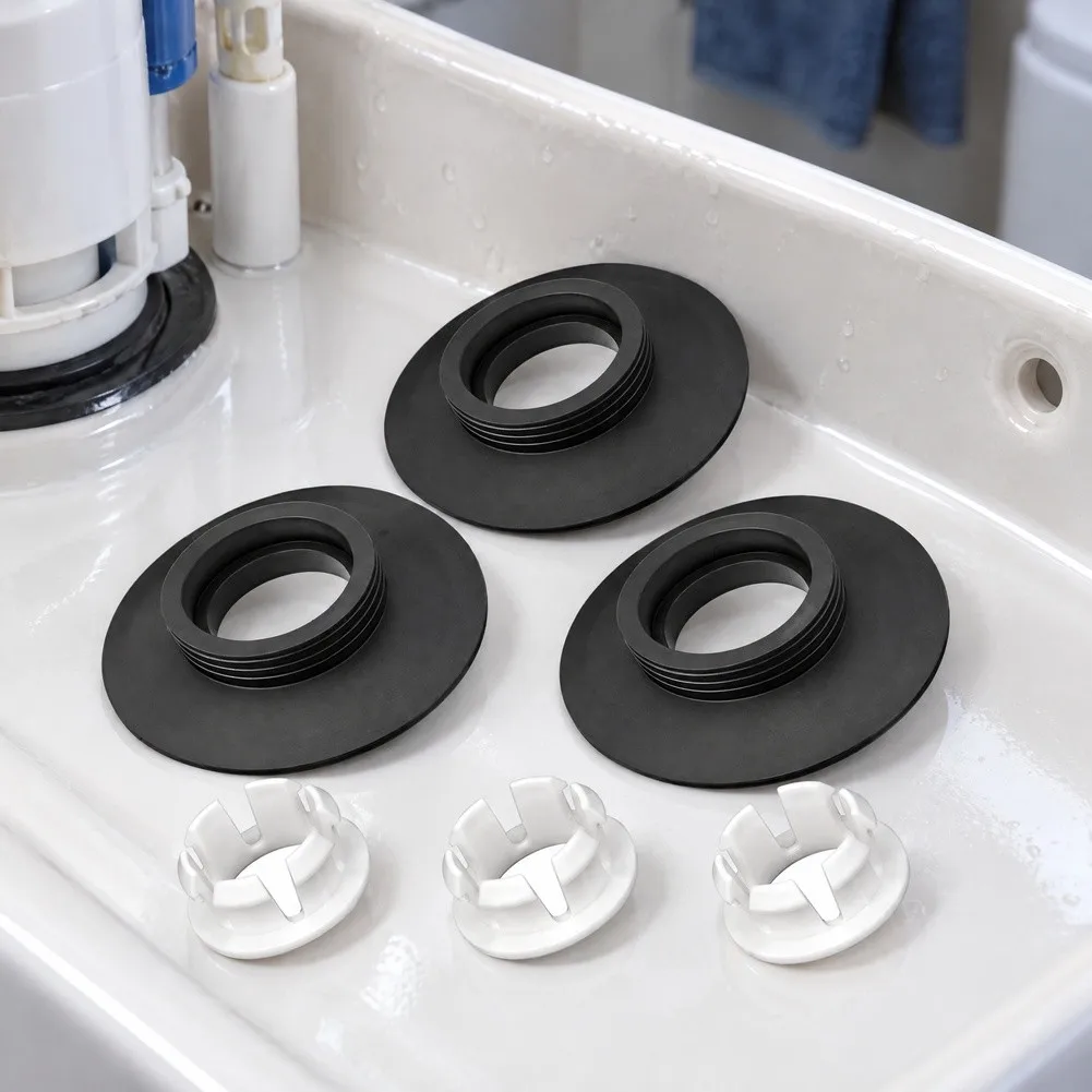 Flush Valve Gasket Toilet Seal Ring Long-lasting Silicone Exact Fit Easy Installation Prevents Leaks Toilet Accessory
