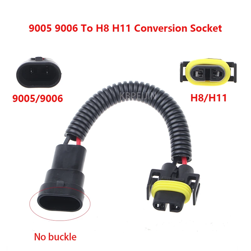 

2 разъема 9005 9006 на держатель лампы H8 H11, адаптер разъема для фар, жгут проводов, аксессуары