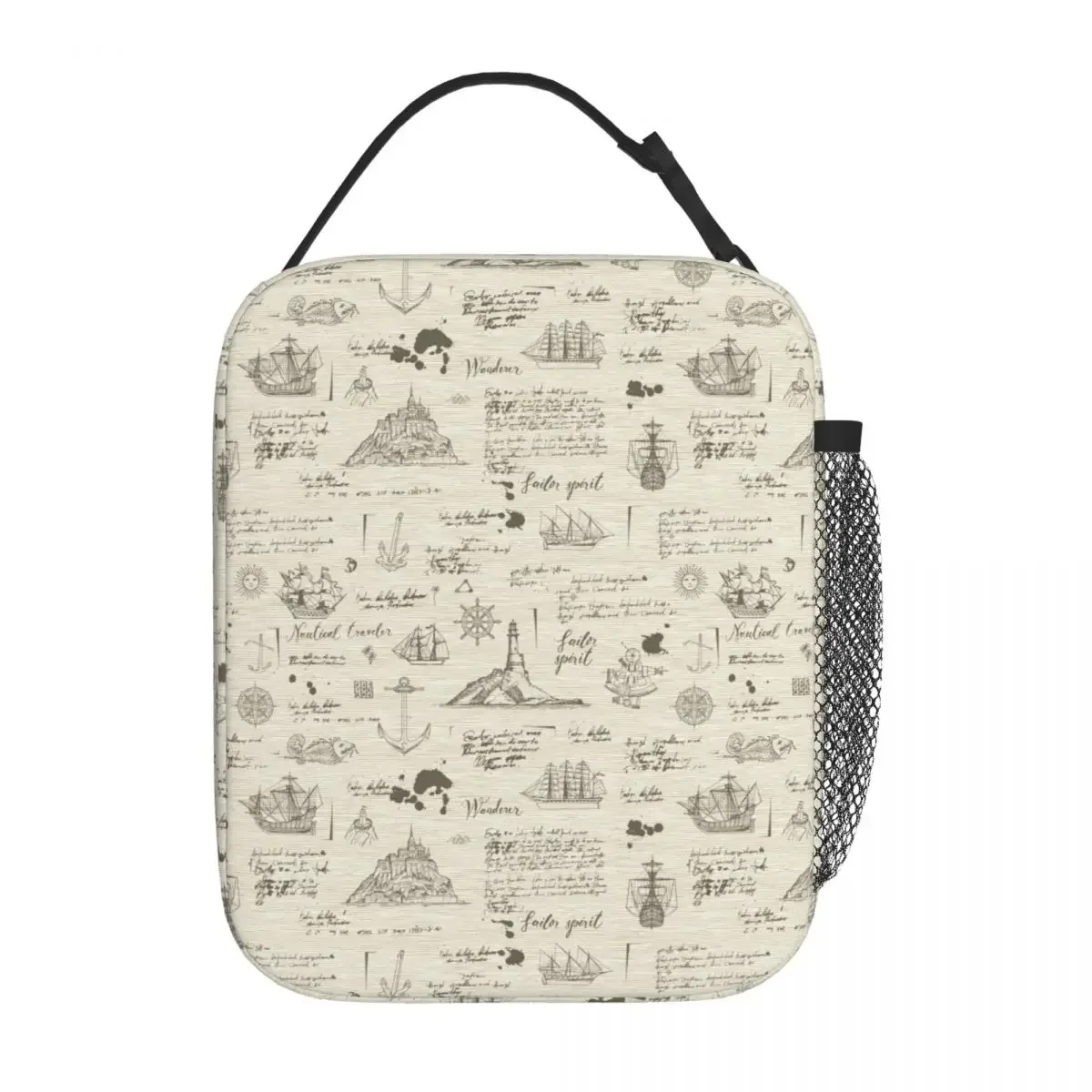 

Ocean Anchor Sailor Sea Thermal Insulated Lunch Bags for School Sailboats Portable Food Container Bag Cooler Thermal Lunch Boxes