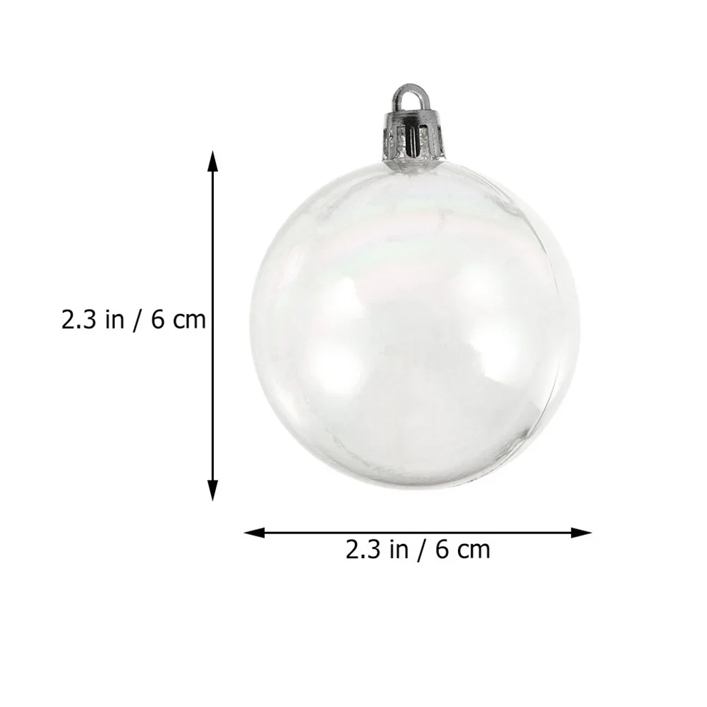 

24Pcs Xmas Tree Balls Plastic Hanging Decorations Decorative Christmas Balls Party Supplies Indoor Outdoor Use