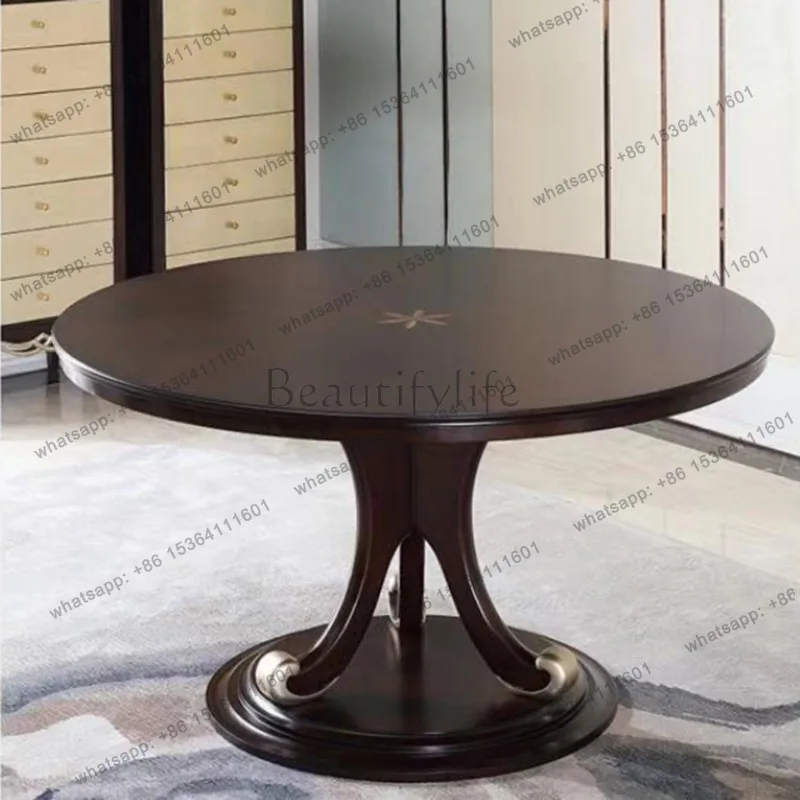 

American solid wood dining table and chairs modern simple modern simple dining table and chairs combination