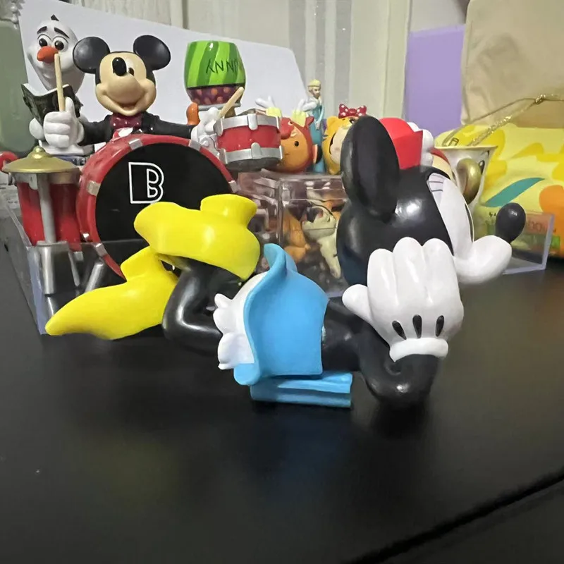 1 Stück 10 cm authentisches Disney Mickey Mouse Haus großes Minnie solides Puppenmodell Mädchenpuppe Spielzeug Geschenk
