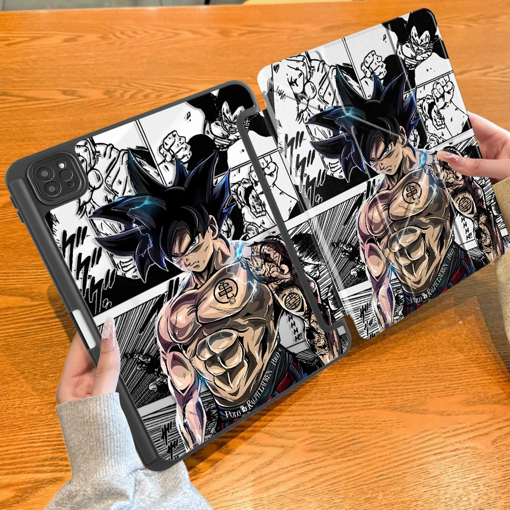With Pen Slot Cover Tablet Case For iPad Air 8 M2 M3 3 10th Gen 9th Mini 7 6 5 12th Pro M4 13 2025 2026 11th Dragon Balls Cute