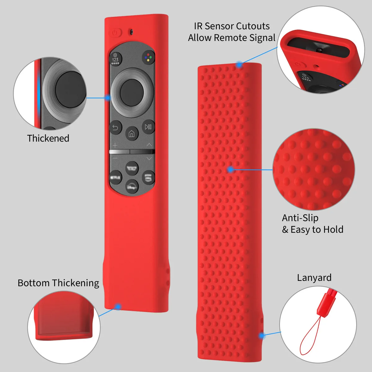 New for Samsung Smart TV Remote Silicone Protective Case BN59-01393 CU7000 BN59-01388A BN59-01385A BN59-01388H