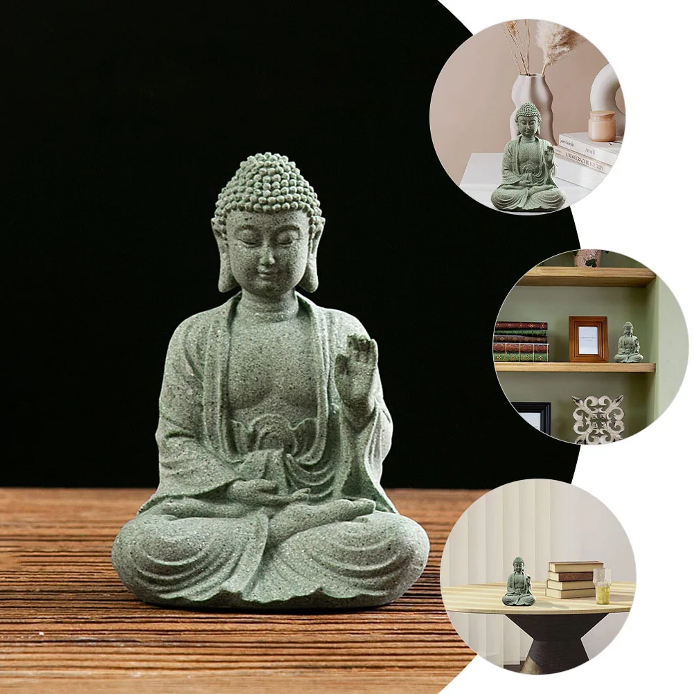 

Aquarium Buddha Ornament Fish Tank Decor Creative Desktop Adornment Not Easy Deform Monotony Relief Fish Tank Buddha