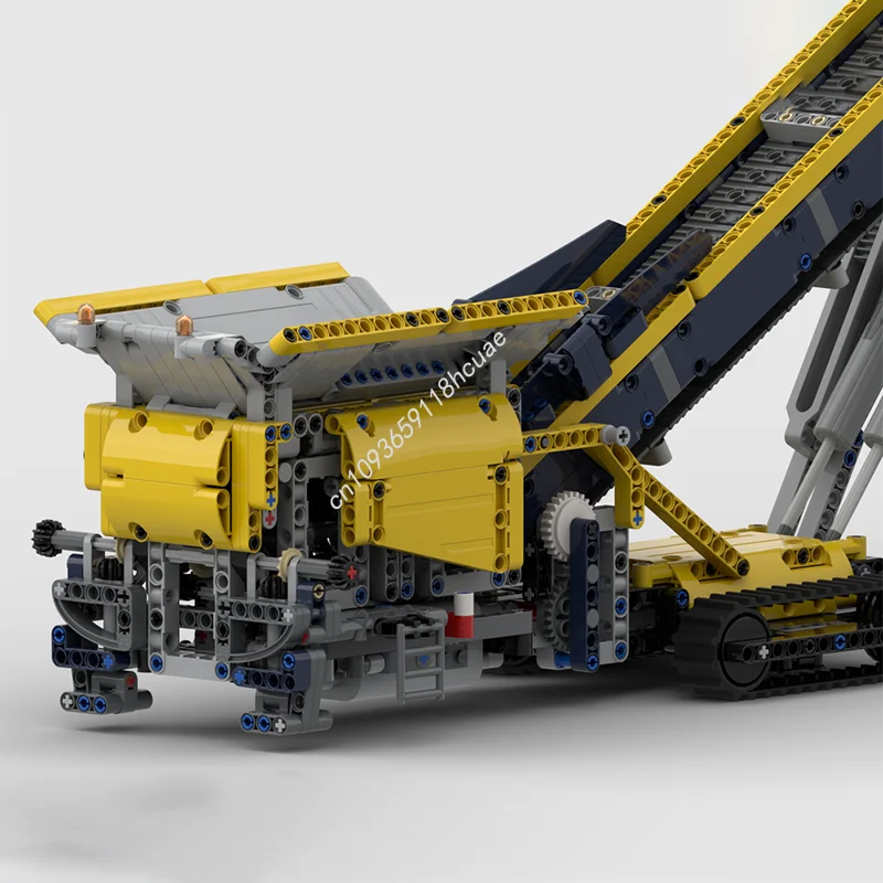 1202PCS MOC Transporter Mobile Tramoggia Alimentatore Nastro trasportatore Maglia Tecnologia Modello Building Blocks Impilabili Mattoni Creativi