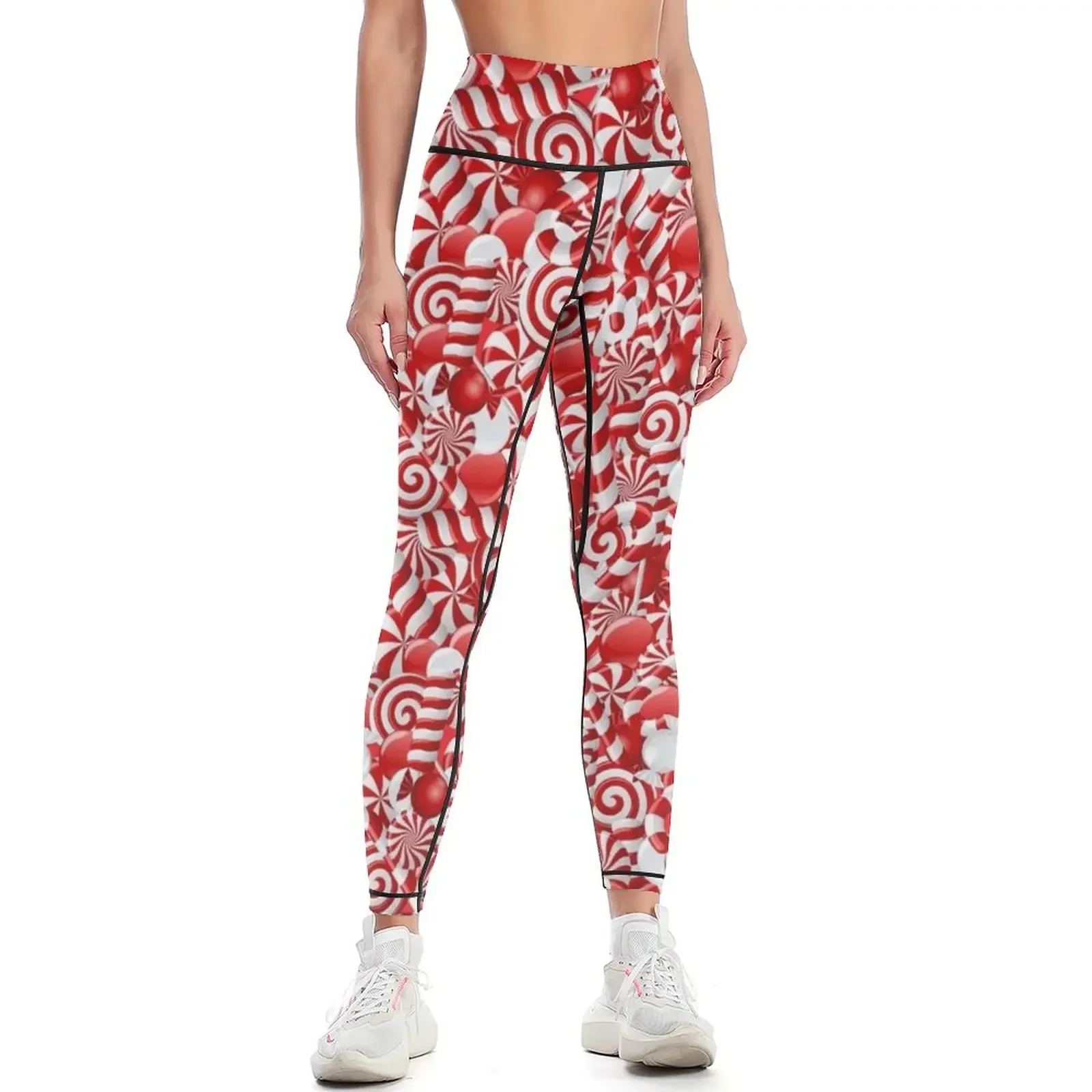 

Peppermint Palooza Leggings active wear sporty woman gym gym pants Sweatpants Womens Leggings