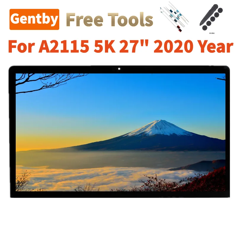 Display Lcd Original e Ferramenta Adesiva Lm270qq1 Sdf1 para Imac A2115 5k Retina 5120×2880 Emc 3442 Mxwt2 Mxwu2 Mxwv2 2023 Ano