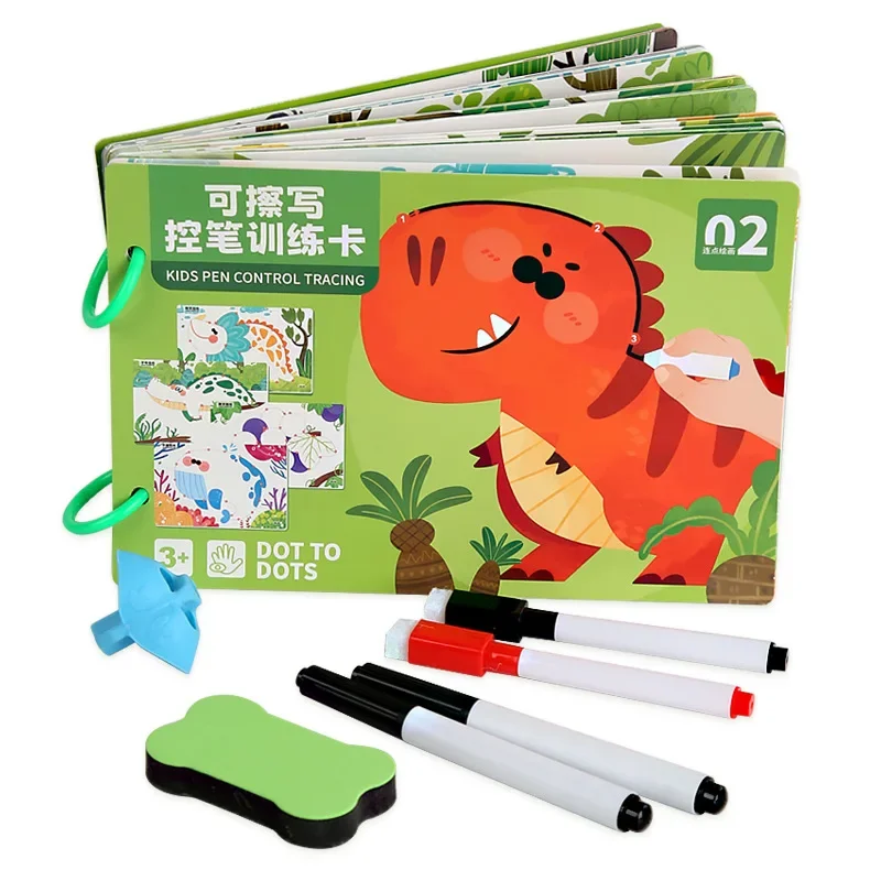 Children's Pen Control Training Science Education Learning Toys Baby Puzzle and Early Education Exercise Hands-on Thinking Logic