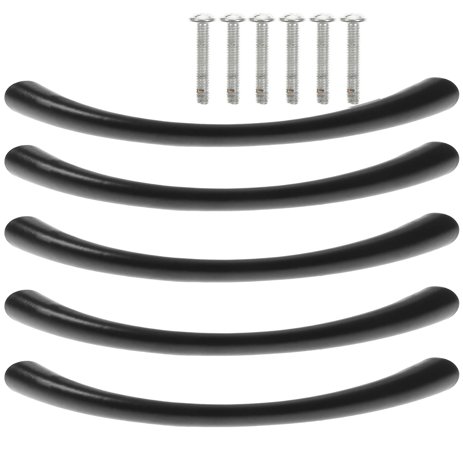 

10pcs Arc Bridge Handle Zinc Alloy Cabinet Pulls Drawer Handles Durable Anti Rust Simple Design for Wardrobe Closet Furniture