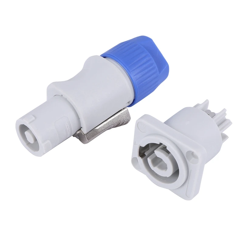 50 Set Powercon Type A NAC3FCA+NAC3MPA-1 Chassis Plug Panel Adapter