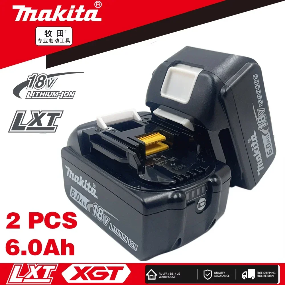 

100% подлинная батарея Makita 6Ah/5Ah/3Ah для Makita 18 В BL1840 BL1830B BL1850B BL1850 BL1860 BL1815, сменная литиевая батарея