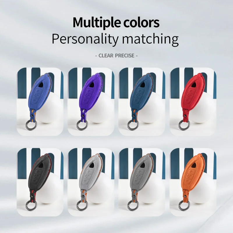 Italy suede car Key Case Cover Shell Fob For lamborghini Urus Huracan Aventador Car Key Cover Key Protection Shell Accessories view 3