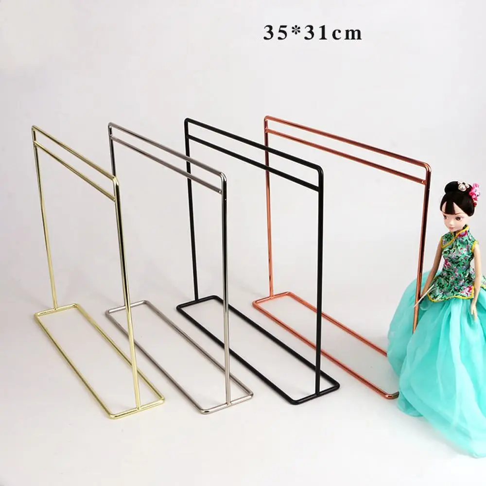 Garment Organizer Doll Clothes Rack Dollhouse Furniture Display Stand Miniature Hangers Wardrobe Earrings Jewelry