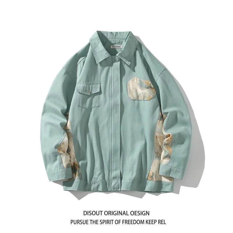 

Embroidered Jaet Men's Spring Autumn Sle Couple's Baseball Coat National Trend Workwear Jaet Large Size Youth Faion