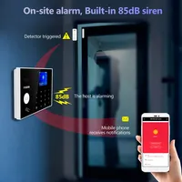 FUERS Tuya  WIFI 4G Alarm System Wireless Home Burglar Security Alarm System Tuya Control Siren Motion Detector PIR Smoke Sensor