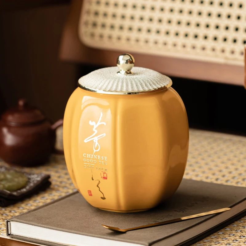 

Креативная керамическая коробка для конфет, нежная герметичная банка для чая, бытовая многофункциональная банка для хранения кофейных зерен с орехами, кухонный контейнер, подарок