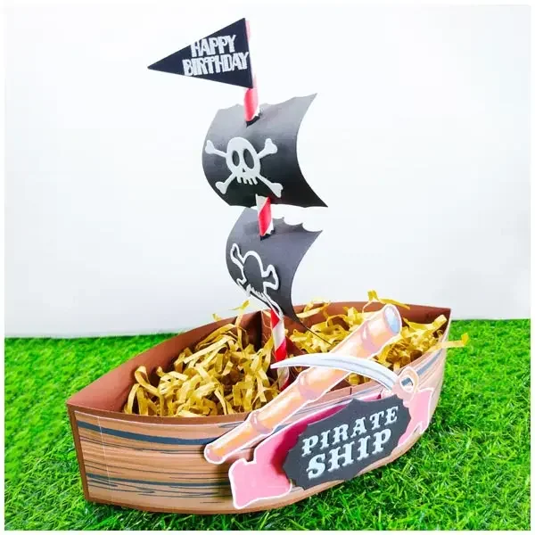 

The 3D Pirate Ship Cutting Dies 2024 New Scrapbooking Decoration Accessories Paper Making Frame Card Craft