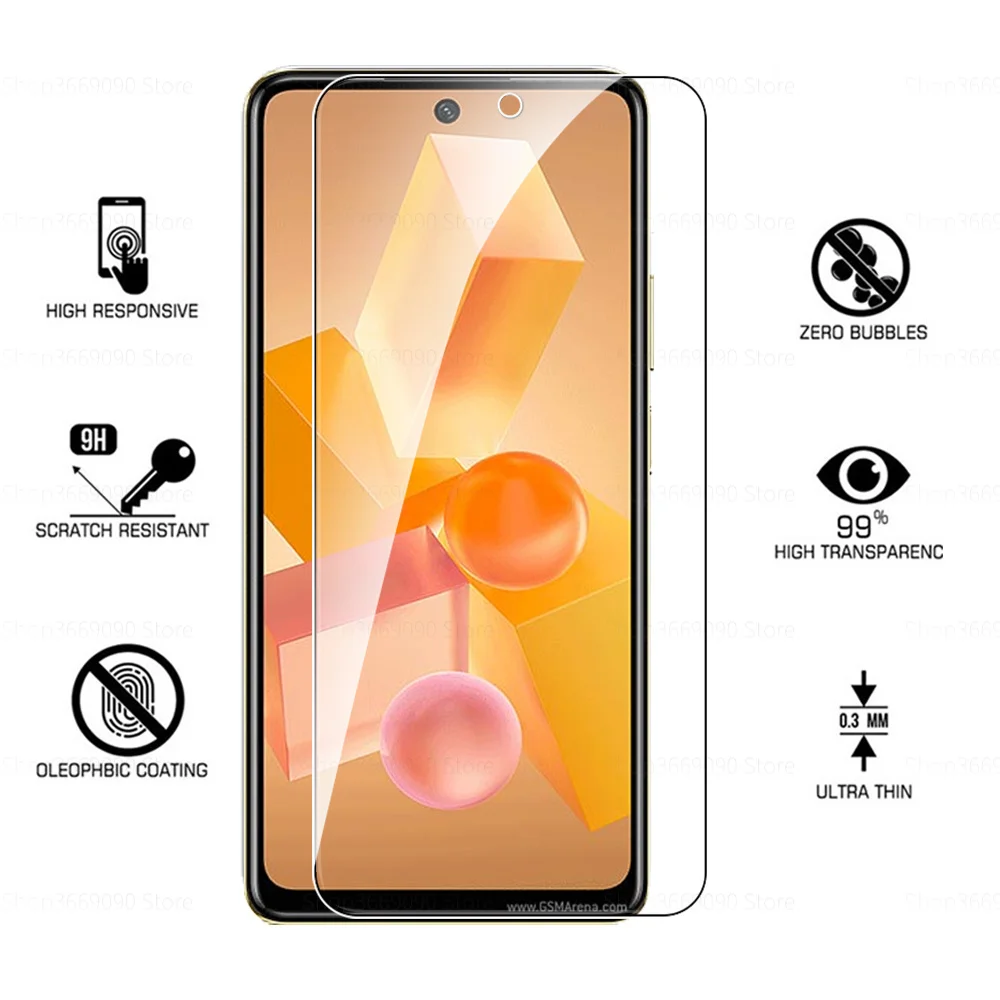 2To1 Tempererd Glass Camera Lens Screen Protector For Infinix Hot 40 Pro Phone Protective Glass For Infinix Hot 40i Hot40 40Pro