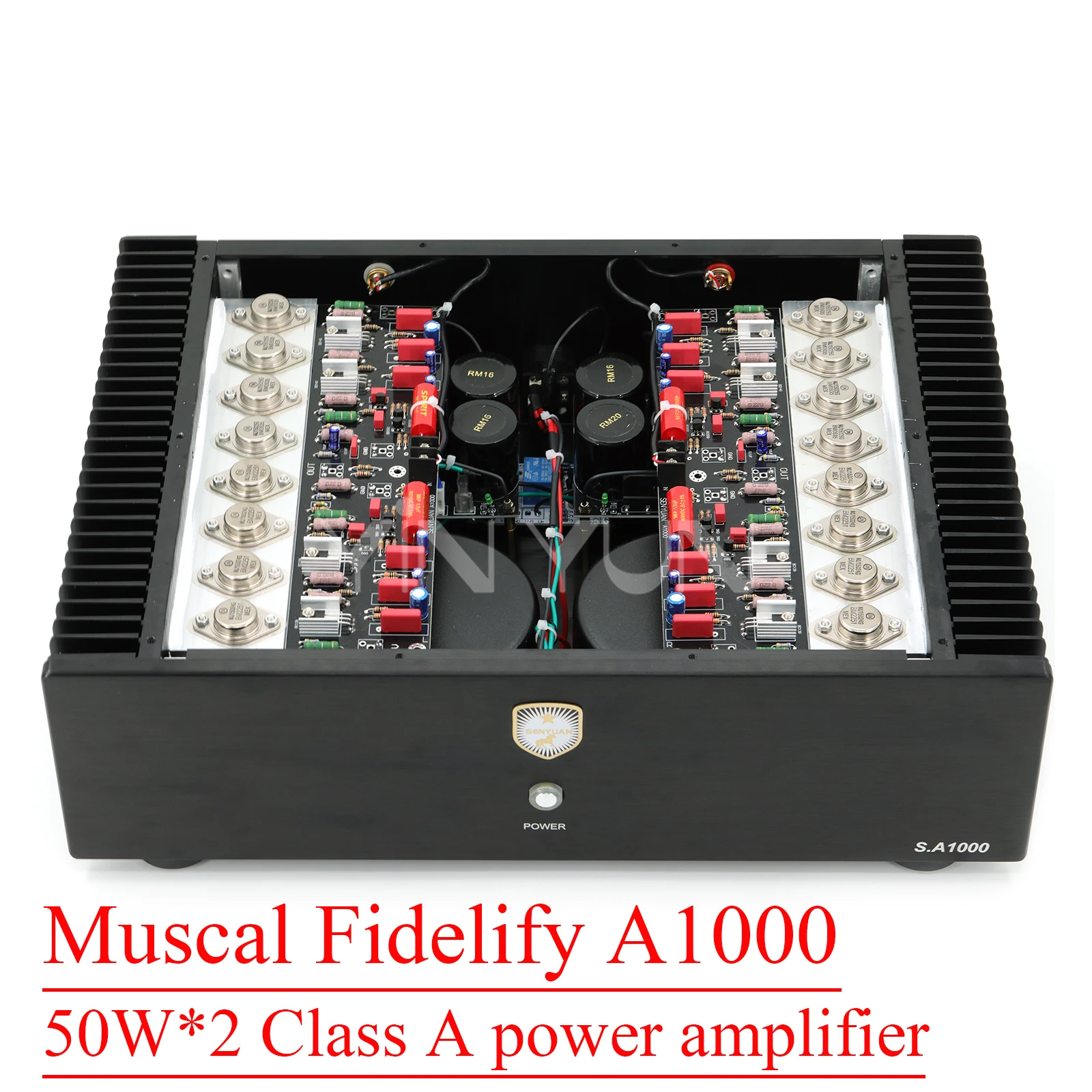 50w*2 Reference Musical Fidelity A1000 Class A Power Amplifier ON Transistor MJ15024 25 High Power HIFI Amplifier Audio