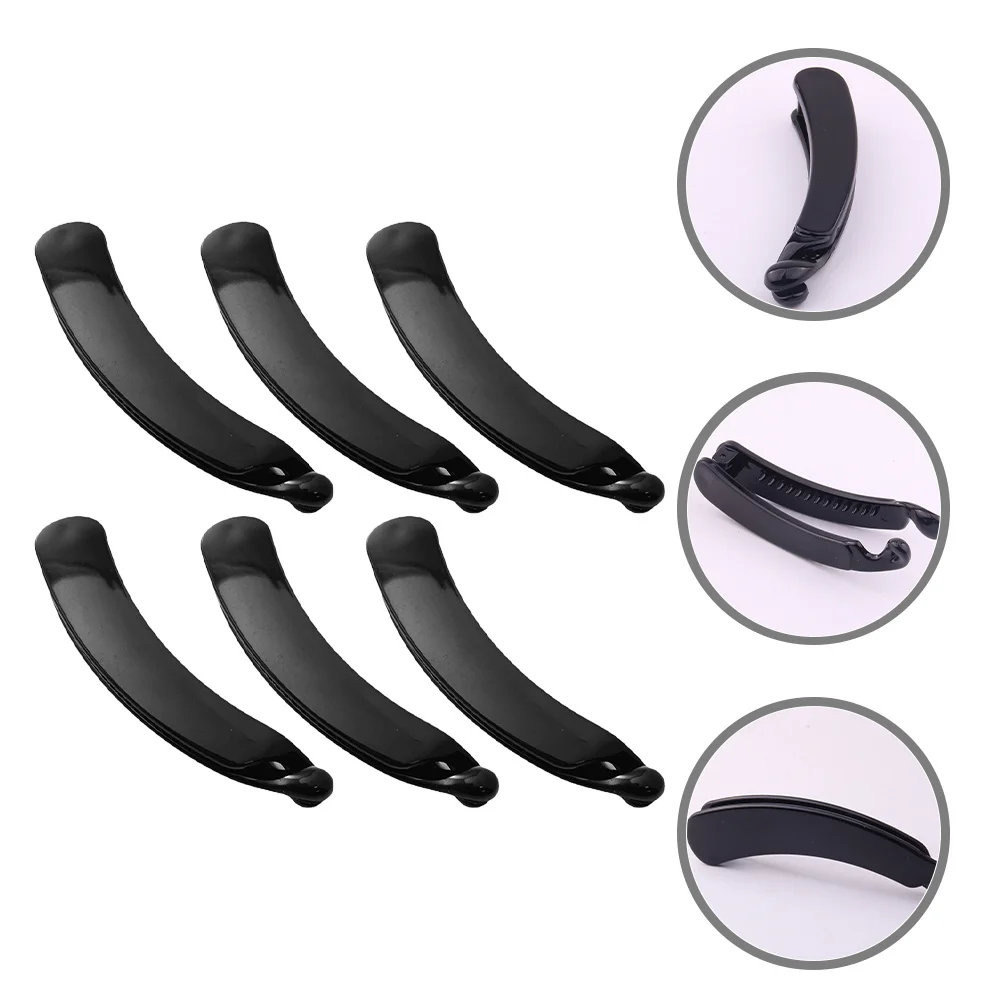

6Pcs Stylish Banana Hair Clips Large for Women Thick Curly Hair Vintage Hairpins Holders Daily Wear