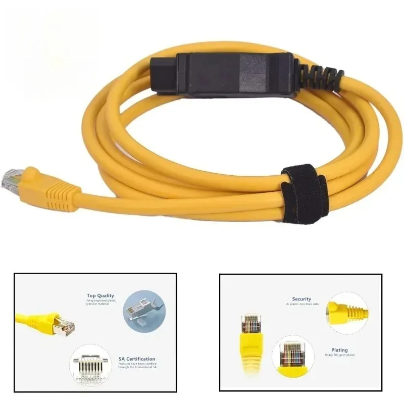 New for AntiBreak Enet Obdii Ethernet Obdii Cable Rj45 Obdii 2M Compatible ESYS Bootmod3 F Series Ista ENET Cable E-SYS ICOM