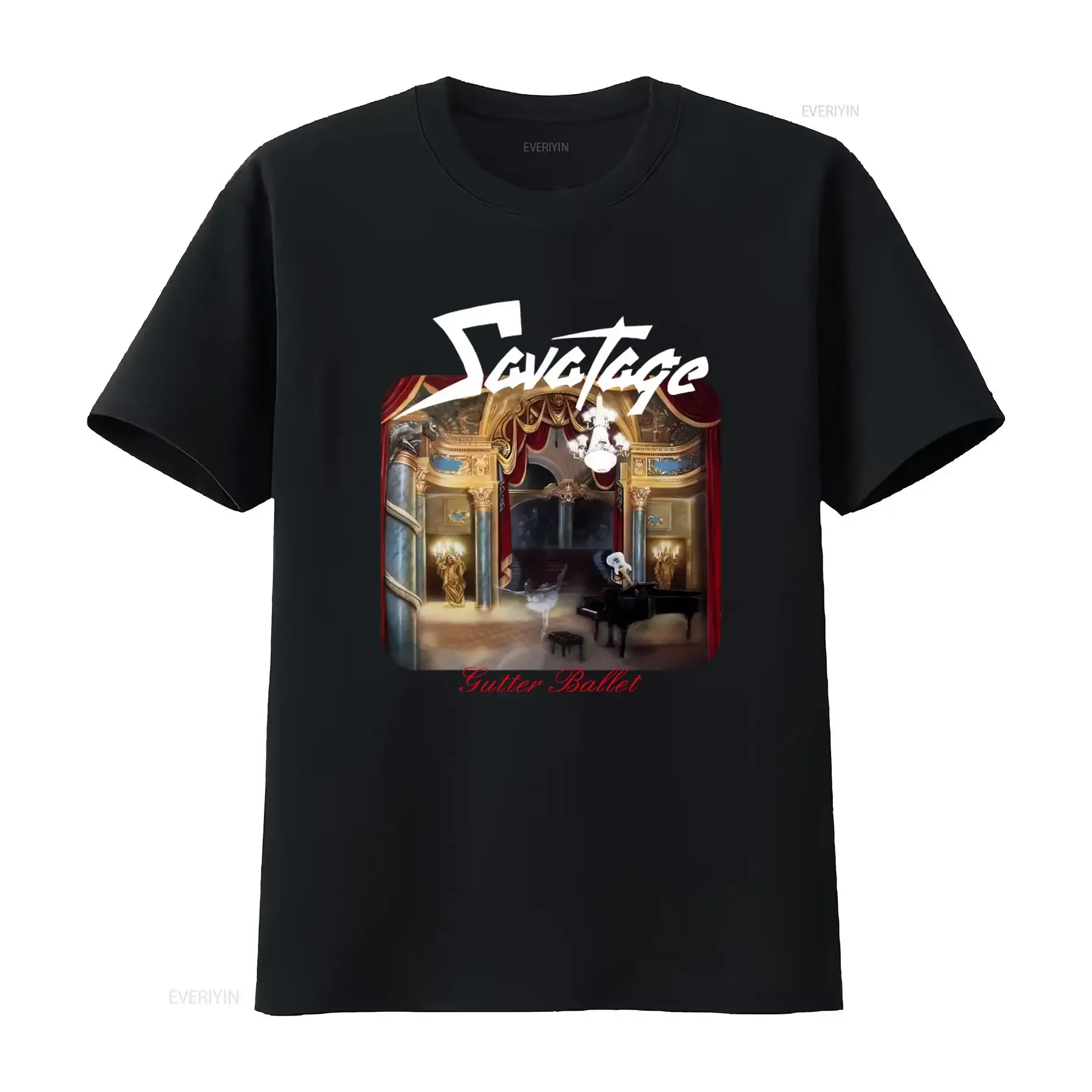 SAVATAGE GUTTER BALLET Print T Shirt Heavy Progressive Metal Design for Fans vintage Washed Breathable Versatile