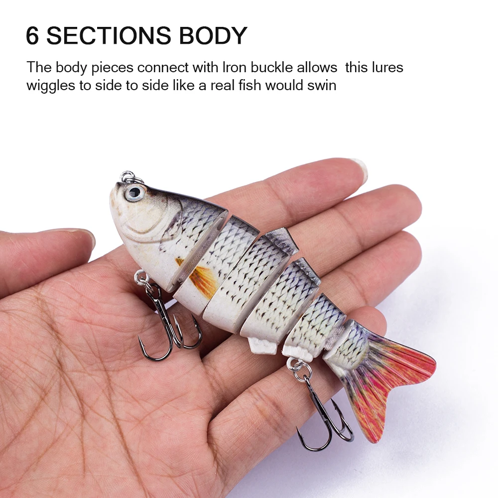 Hanlin Crankbait hundible 17g – Señuelo articulado 6 segmentos - imagen 5