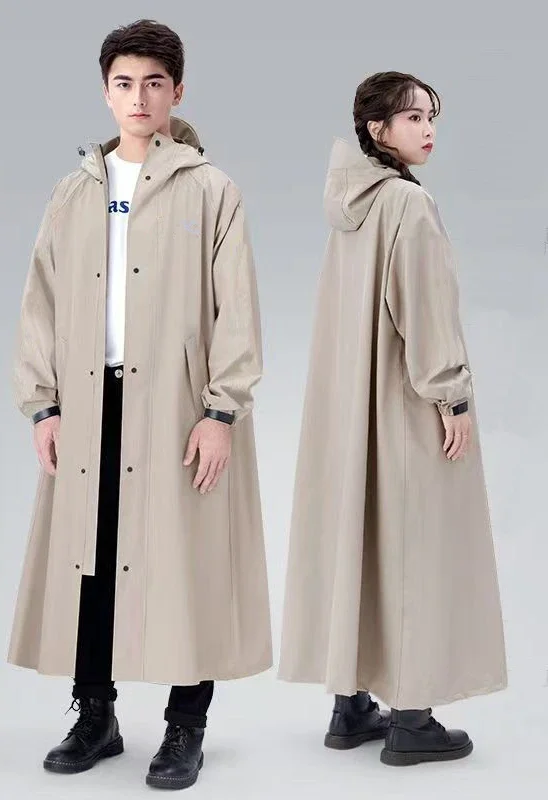 Long Thickened Motorcycle Raincoat Waterproof Riding Gear for Men Women Outdoor Stormproof