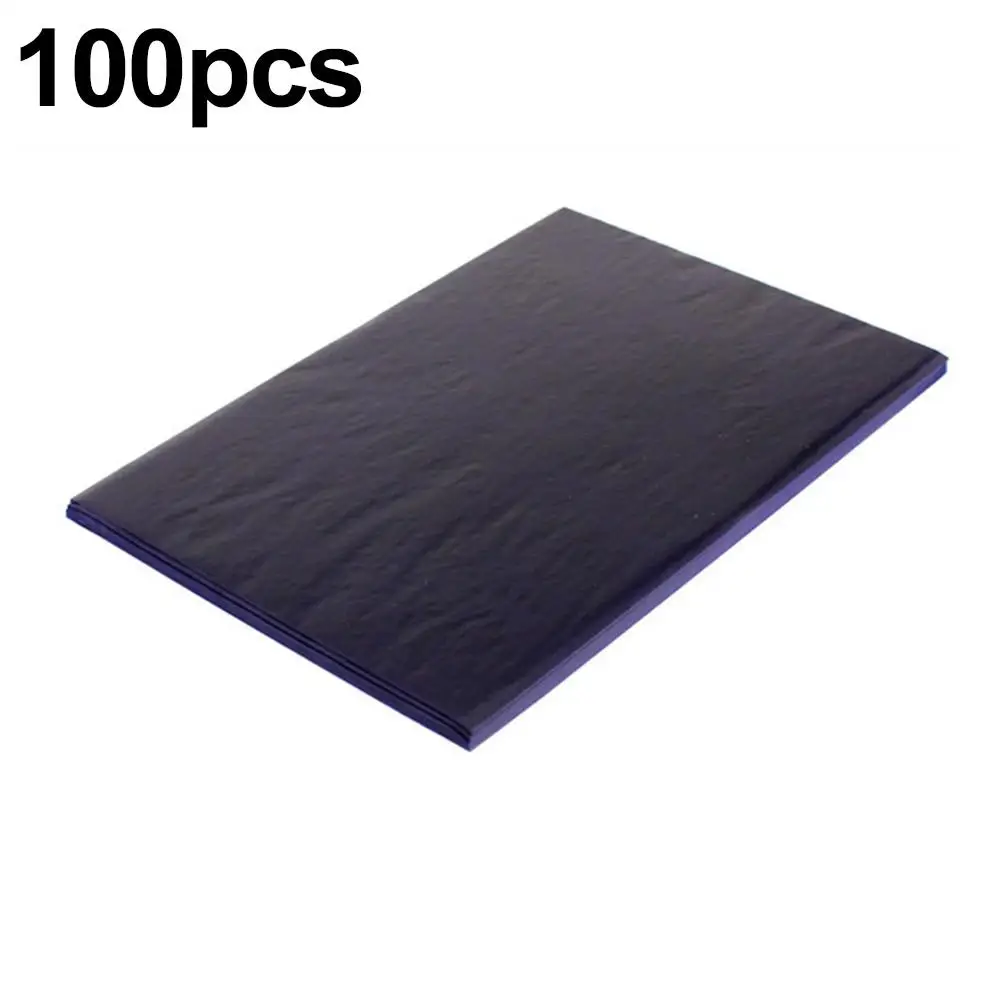 Dark Blue A4 Carbon Transfer Tracing Paper Legible Graphite For Painting, Drawing, And Copying On Reusable Art Surfaces V1b5