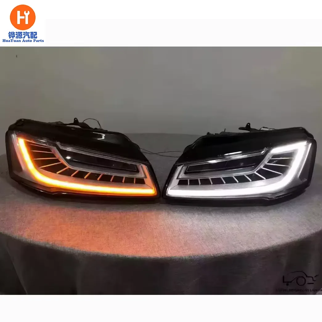 Car headlight for Audi A8 A8L head light Full LED low configuration headlamp semi assembly 2014-2016 headlamp factory