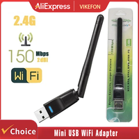 USB WiFi Adapter 150Mbps 2.4GHz 2dbi Wireless Network Card MT7601 Network Card Wi-Fi MINI Receiver Adapter for PC Desktop Laptop